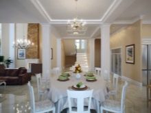 Інтер’єр кухні-їдальні в приватному будинку (59 фото: класичний дизайн і планування кухні великої, поєднаної з їдальнею