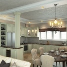 Інтер’єр кухні-їдальні в приватному будинку (59 фото: класичний дизайн і планування кухні великої, поєднаної з їдальнею