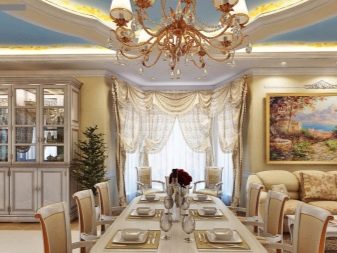 Інтер’єр кухні-їдальні в приватному будинку (59 фото: класичний дизайн і планування кухні великої, поєднаної з їдальнею