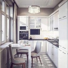 Інтер’єр кухні 9 кв. м в сучасному стилі (52 фото): особливості дизайну, цікаві ідеї