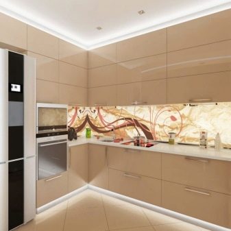 Інтер’єр кухні 9 кв. м в сучасному стилі (52 фото): особливості дизайну, цікаві ідеї