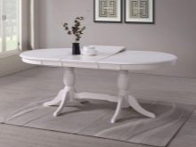 Овальний розсувний стіл на кухню (53 фото): розкладні кухонні обідні столи з масиву дерева, білі складні столи-книжки та інші моделі