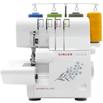 Оверлоки Singer: 14SH654 Ultra lock, ML674D, 14SH754, T80D. Оверлочна лапка для швейної машини, інструкція