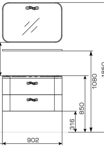 Підвісні тумби з раковиною у ванну: 80 і 70, 50 і 100, 60 і інші розміри навісних тумб з чашею, висота