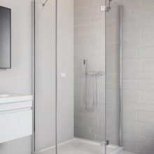 П’ятикутні душові кабіни: 90х90, 100х100 см і інших розмірів. Приклади в інтер’єрі