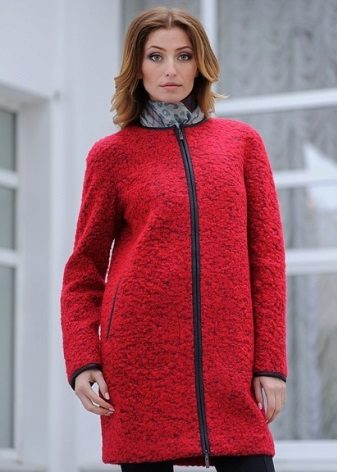 Пальто “букле” (52 фото): з тканини, модне 2020, з букльовану пряжі, з чим носити жіночий букльовану пальто