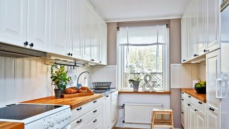Паралельна кухня (42 фото): дизайн дворядної кухні, сучасна двостороння планування