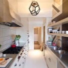 Паралельна кухня (42 фото): дизайн дворядної кухні, сучасна двостороння планування