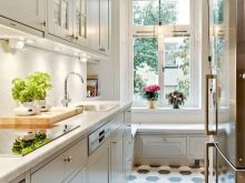 Паралельна кухня (42 фото): дизайн дворядної кухні, сучасна двостороння планування