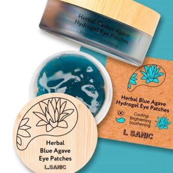 Патчі L. Sanic: гідрогелеві патчі для очей Herbal Blue Agave, з гіалуронової кислотою та інші. Відгуки