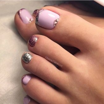 Педикюр френч (106 фото): красивий кольоровий французький дизайн в білих і рожевих або червоних відтінках на ногах