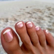 Педикюр на море (62 фото): як зробити гарний пляжний педикюр в одному стилі? Ідеї дизайну у відпустку