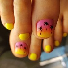 Педикюр на море (62 фото): як зробити гарний пляжний педикюр в одному стилі? Ідеї дизайну у відпустку