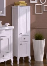 Пенали з кошиком для білизни у ванну кімнату: кутовий, підвісний і підлоговий шафа, 25 см і 35 см, 60 см і інших розмірів