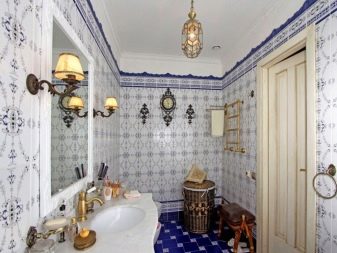 Плитка в стилі прованс для ванної: плитка з квітами і інші варіанти дизайну плитки в стилі прованс для ванної кімнати