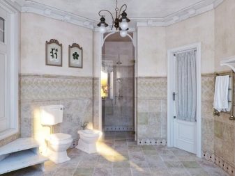 Плитка в стилі прованс для ванної: плитка з квітами і інші варіанти дизайну плитки в стилі прованс для ванної кімнати