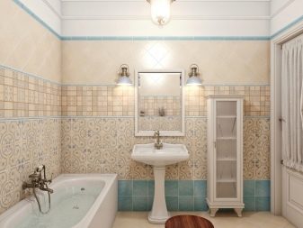 Плитка в стилі прованс для ванної: плитка з квітами і інші варіанти дизайну плитки в стилі прованс для ванної кімнати