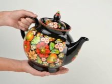 Посуд хохлома (22 фото): види хохломской розпису. Розписні тарілки, чайні пари і інші набори посуду