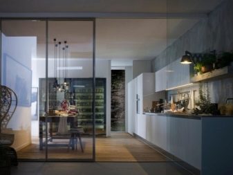 Розсувні двері на кухню: вибираємо кухонні висувні двері-гармошки. Скляні зсувні двері в інтер’єрі