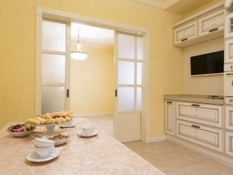 Розсувні двері на кухню: вибираємо кухонні висувні двері-гармошки. Скляні зсувні двері в інтер’єрі