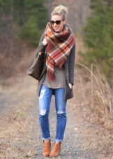 Шарф-плед (53 фото): як і з чим правильно носити великий шарф-плед Zara