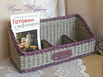 Скриньки з газетних трубочок (26 фото): покрокове плетіння шкатулок з кришкою і без неї для початківців, майстер-клас плетіння вироби для ниток