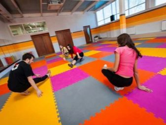 Спортивні мати (38 фото): будо-мати «ластівчин хвіст» для дому та спортзалу, м’які татамі для занять спортом у залі, складні підлогові моделі і мати-пазли. Що краще вибрати?