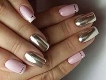 Сріблястий манікюр (66 фото): дизайн нігтів з лаком під срібло з бузковим кольором, робимо біло-срібний манікюр з блискітками