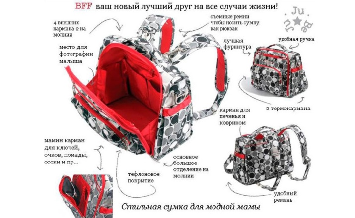 Сумки Ju-Ju-Be (66 фото): модель hobobe та інші для мам і новонароджених дітей