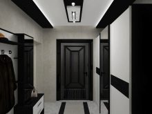 Темний коридор (43 фото): дизайн передпокою в чорних і коричневих тонах, нюанси оформлення коридору в квартирі з темним підлогою, стінами і дверима