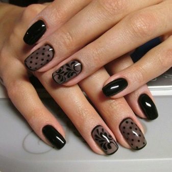 Темний манікюр (86 фото): дизайн довгих нігтів на руках лаком в темних тонах