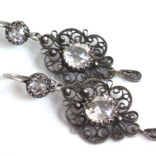 Вінтажні сережки (56 фото): старовинні сережки в стилі вінтаж