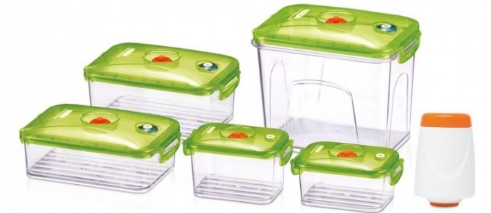Вакуумні контейнери для зберігання продуктів: опис харчової посуду з насосом і кришкою для зберігання їжі у вакуумі в домашніх умовах