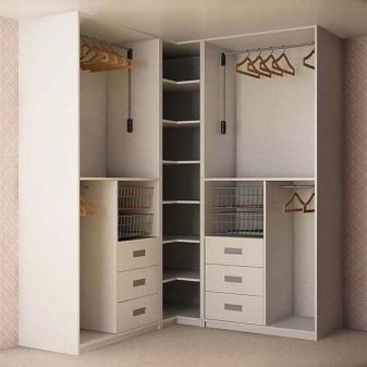 Вбудований шафу (108 фото): ідеї дизайну вбудованих конструкцій, кутові та розпашні моделі для маленького коридору, наповнення всередині, вузькі і господарські шафи