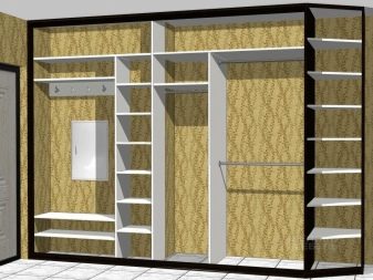 Вбудований шафу (108 фото): ідеї дизайну вбудованих конструкцій, кутові та розпашні моделі для маленького коридору, наповнення всередині, вузькі і господарські шафи