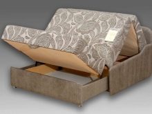 Выкатные дивани без підлокітників: маленькі і великі, шириною 160, 140 і 120 см, висувний диван-ліжко та двомісні варіанти