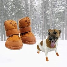 Взуття для собак (26 фото): огляд черевиків для великих і дрібних собак різних порід, таблиця розмірів, зимова і силіконова взуття