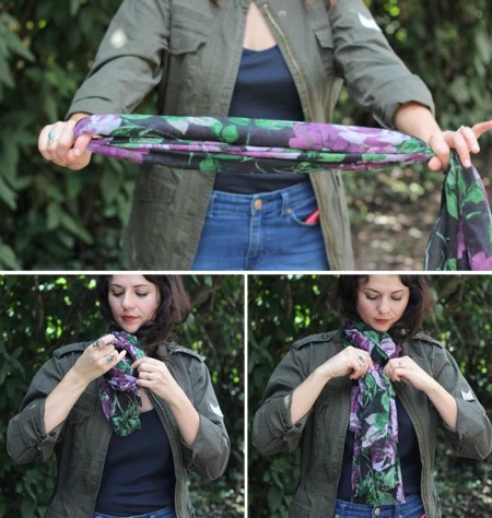 Як зав’язати шарф-палантин (28 фото): красиві способи зав’язування великого шарфа