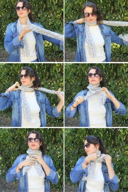 Як зав’язати шарф-палантин (28 фото): красиві способи зав’язування великого шарфа