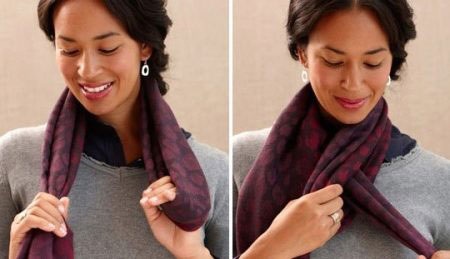 Як зав’язувати шарф (50 фото): як красиво зав’язати вовняний шарф