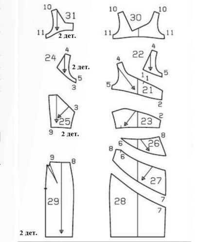 Як зшити плаття футляр своїми руками: викрійки суконь з баскою, воланом і рукавом