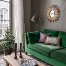 Зелені дивани (61 фото): смарагдові і темно-зелені моделі в інтер’єрі, кутові дивани і дивани-ліжка зеленого кольору з велюру та інших матеріалів