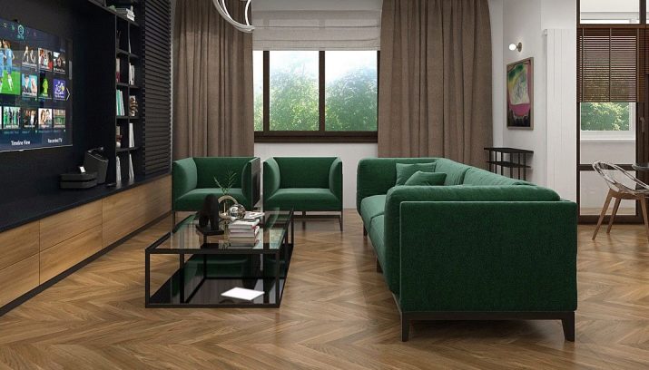 Зелені дивани (61 фото): смарагдові і темно-зелені моделі в інтер’єрі, кутові дивани і дивани-ліжка зеленого кольору з велюру та інших матеріалів