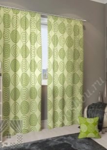 Зелені штори в спальню (58 фото): інтер’єри з м’ятними і світло-зеленими шторами, дизайн з смарагдовими шторами і фіранками темно-зеленого кольору, інші варіанти