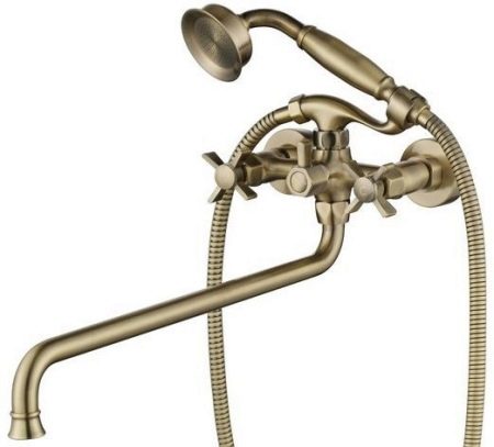 Змішувач для ванної Kaiser: огляд моделей для раковини і ванни, з довгим виливом та інші