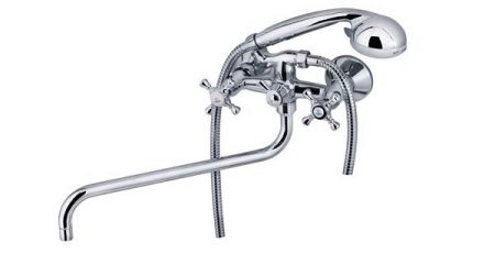 Змішувач для ванної Kaiser: огляд моделей для раковини і ванни, з довгим виливом та інші