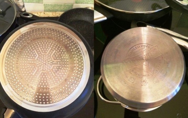 Значок на посуді для індукційних плит (8 фото): як виглядає знак індукції на сковороді і іншої посуді? Особливості маркування