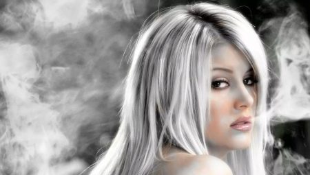 Металевий колір волосся (36 фото): сріблястий та сірий металік, платиновий метал і інші відтінки
