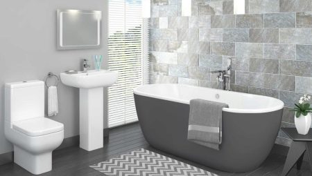 Сіра ванна (77 фото): дизайн кімнати в сірих тонах. Вибираємо колір і стиль. Поєднання блакитного, рожевого, жовтого і блакитного. Приклади сучасного інтер’єру