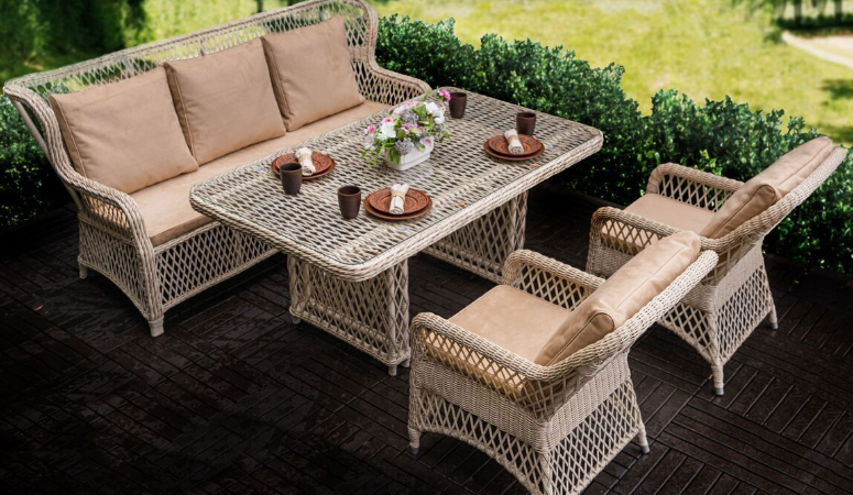 Комплекты садовой мебели из ротанга: элегантность и качество